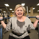 Illustration for article titled Hillary Clinton Sets Personal Single Rep Squat Record While Watching Bernie Sanders On Gym TV